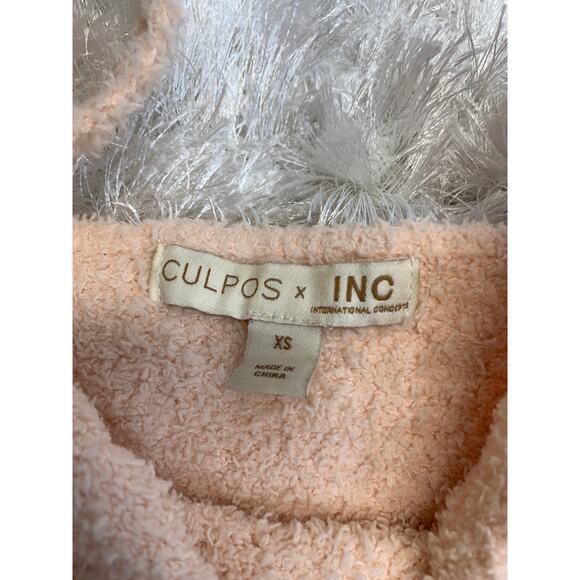 Culpos X INC collaboration Cozy Lounge Set Peach Fuzzy Sz XS - Picture 4 of 7
